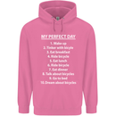 Cycling My Perfect Day Cyclist Bicycle Mens 80% Cotton Hoodie Azelea