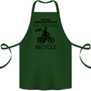 Cycling Never Underestimate Old Man Cotton Apron 100% Organic Forest Green