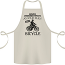 Cycling Never Underestimate Old Man Cotton Apron 100% Organic Natural