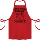 Cycling No Explanation Is Necessary Cyclist Cotton Apron 100% Organic Red