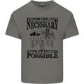 Cycling No Explanation Is Necessary Cyclist Kids T-Shirt Childrens Charcoal