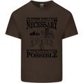 Cycling No Explanation Is Necessary Cyclist Kids T-Shirt Childrens Chocolate