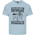 Cycling No Explanation Is Necessary Cyclist Kids T-Shirt Childrens Light Blue