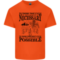 Cycling No Explanation Is Necessary Cyclist Kids T-Shirt Childrens Orange