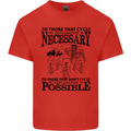 Cycling No Explanation Is Necessary Cyclist Kids T-Shirt Childrens Red