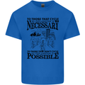 Cycling No Explanation Is Necessary Cyclist Kids T-Shirt Childrens Royal Blue
