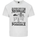 Cycling No Explanation Is Necessary Cyclist Kids T-Shirt Childrens White