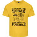 Cycling No Explanation Is Necessary Cyclist Kids T-Shirt Childrens Yellow