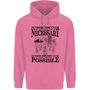 Cycling No Explanation Is Necessary Cyclist Mens 80% Cotton Hoodie Azelea