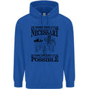 Cycling No Explanation Is Necessary Cyclist Mens 80% Cotton Hoodie Royal Blue