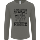 Cycling No Explanation Is Necessary Cyclist Mens Long Sleeve T-Shirt Charcoal