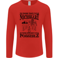 Cycling No Explanation Is Necessary Cyclist Mens Long Sleeve T-Shirt Red