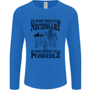 Cycling No Explanation Is Necessary Cyclist Mens Long Sleeve T-Shirt Royal Blue