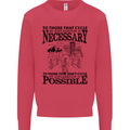 Cycling No Explanation Is Necessary Cyclist Mens Sweatshirt Jumper Heliconia