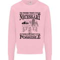 Cycling No Explanation Is Necessary Cyclist Mens Sweatshirt Jumper Light Pink