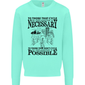 Cycling No Explanation Is Necessary Cyclist Mens Sweatshirt Jumper Peppermint