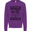 Cycling No Explanation Is Necessary Cyclist Mens Sweatshirt Jumper Purple