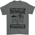Cycling No Explanation Is Necessary Cyclist Mens T-Shirt Cotton Gildan Charcoal
