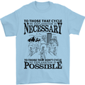 Cycling No Explanation Is Necessary Cyclist Mens T-Shirt Cotton Gildan Light Blue