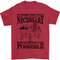 Cycling No Explanation Is Necessary Cyclist Mens T-Shirt Cotton Gildan Red