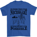 Cycling No Explanation Is Necessary Cyclist Mens T-Shirt Cotton Gildan Royal Blue