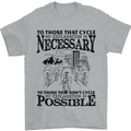 Cycling No Explanation Is Necessary Cyclist Mens T-Shirt Cotton Gildan Sports Grey