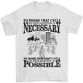 Cycling No Explanation Is Necessary Cyclist Mens T-Shirt Cotton Gildan White
