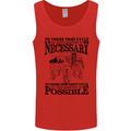 Cycling No Explanation Is Necessary Cyclist Mens Vest Tank Top Red