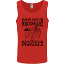 Cycling No Explanation Is Necessary Cyclist Mens Vest Tank Top Red