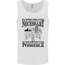 Cycling No Explanation Is Necessary Cyclist Mens Vest Tank Top White