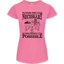 Cycling No Explanation Is Necessary Cyclist Womens Petite Cut T-Shirt Azalea