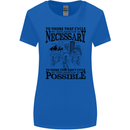 Cycling No Explanation Is Necessary Cyclist Womens Wider Cut T-Shirt Royal Blue