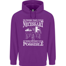 Cycling No Explanation Necessary Cyclist Childrens Kids Hoodie Purple