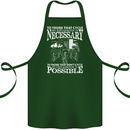Cycling No Explanation Necessary Cyclist Cotton Apron 100% Organic Forest Green