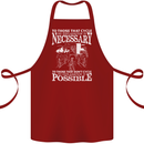 Cycling No Explanation Necessary Cyclist Cotton Apron 100% Organic Maroon