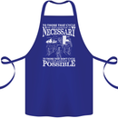 Cycling No Explanation Necessary Cyclist Cotton Apron 100% Organic Royal Blue