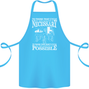Cycling No Explanation Necessary Cyclist Cotton Apron 100% Organic Turquoise