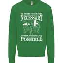 Cycling No Explanation Necessary Cyclist Kids Sweatshirt Jumper Irish Green