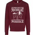 Cycling No Explanation Necessary Cyclist Kids Sweatshirt Jumper Maroon