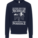 Cycling No Explanation Necessary Cyclist Kids Sweatshirt Jumper Navy Blue