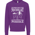 Cycling No Explanation Necessary Cyclist Kids Sweatshirt Jumper Purple