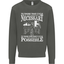 Cycling No Explanation Necessary Cyclist Kids Sweatshirt Jumper Storm Grey