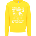 Cycling No Explanation Necessary Cyclist Kids Sweatshirt Jumper Yellow