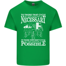 Cycling No Explanation Necessary Cyclist Kids T-Shirt Childrens Irish Green
