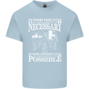 Cycling No Explanation Necessary Cyclist Kids T-Shirt Childrens Light Blue