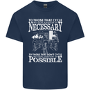 Cycling No Explanation Necessary Cyclist Kids T-Shirt Childrens Navy Blue