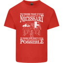 Cycling No Explanation Necessary Cyclist Kids T-Shirt Childrens Red