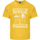 Cycling No Explanation Necessary Cyclist Kids T-Shirt Childrens Yellow
