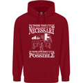 Cycling No Explanation Necessary Cyclist Mens 80% Cotton Hoodie Red