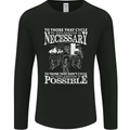 Cycling No Explanation Necessary Cyclist Mens Long Sleeve T-Shirt Black